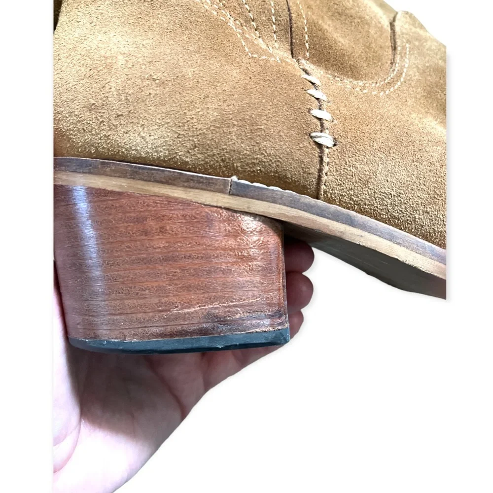 DOLCE VITA suede boots size 10 in dark tan - Picture 7 of 7